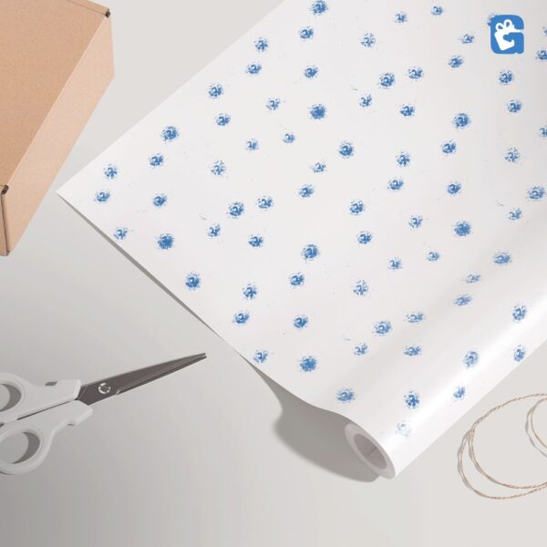 Blue Pattern Polka