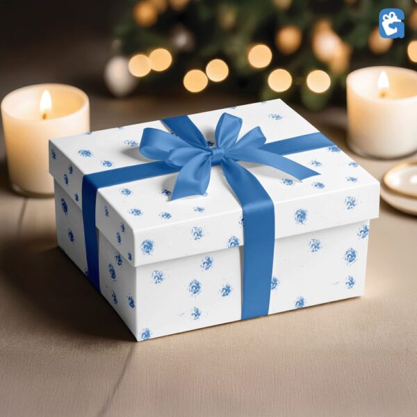Blue Pattern Polka