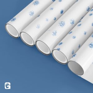 Blue Pattern Polka