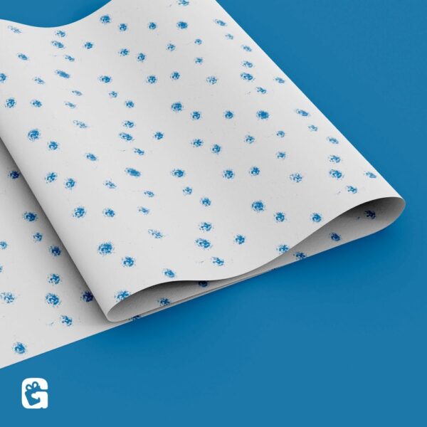 Blue Pattern Polka