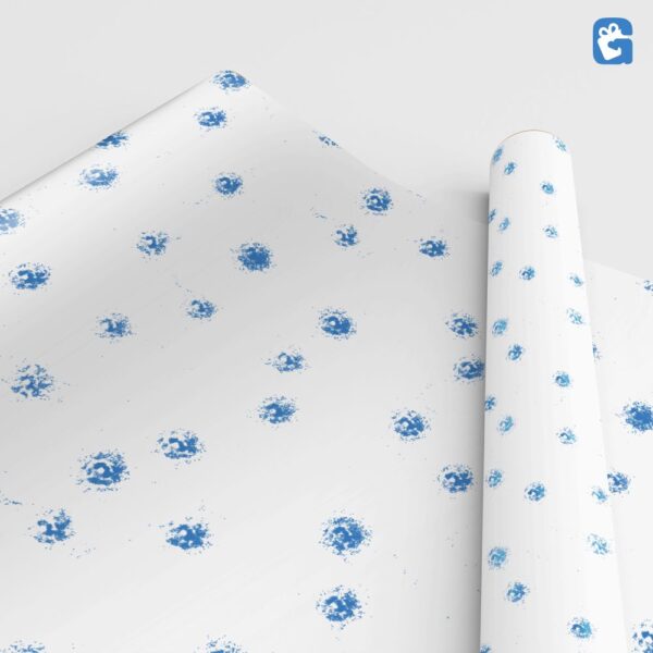 Blue Pattern Polka