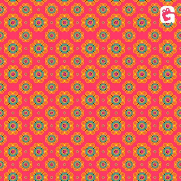 Cherry Red base Mandala
