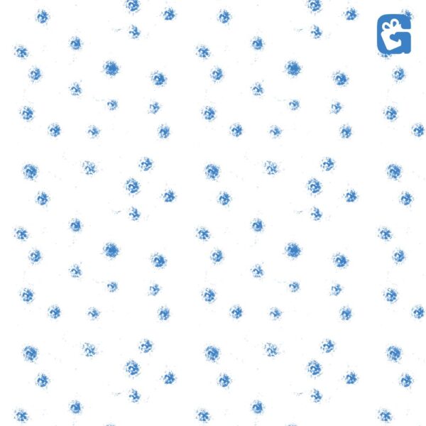 Blue Pattern Polka