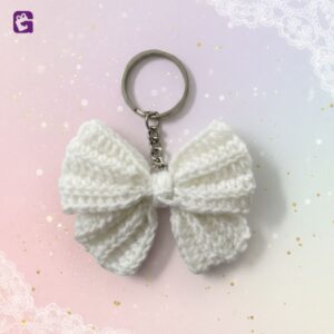 Buy Adorable crochet bow keychains