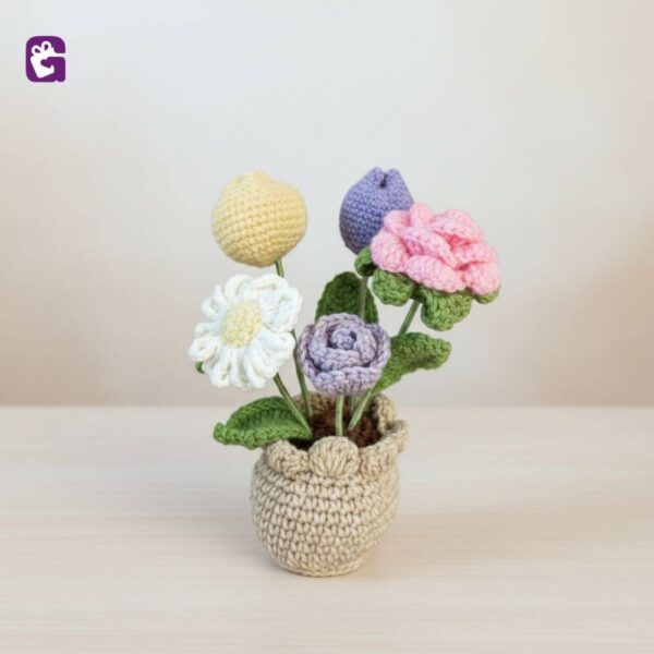 Buy handmade crochet decorative garden pot
