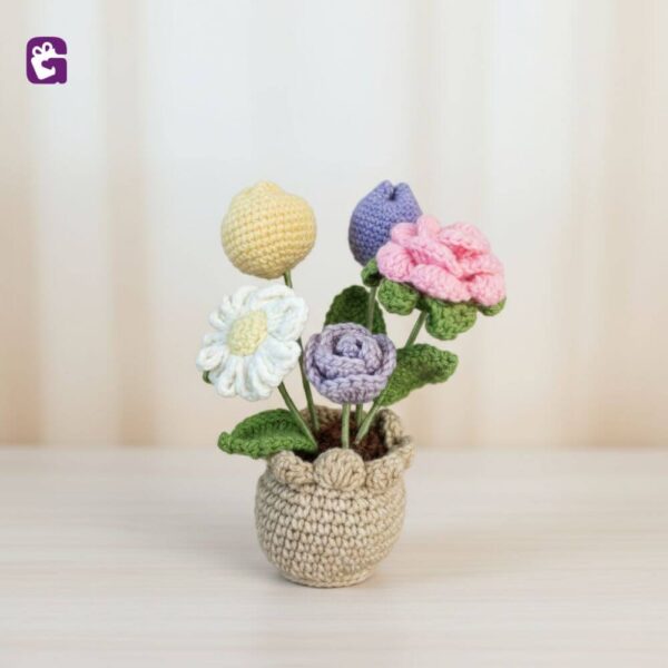 order handmade crochet decorative garden pot