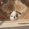 Buy handmade crochet puppy keychain accessory