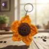 Buy handmade crochet sunflower keyring
