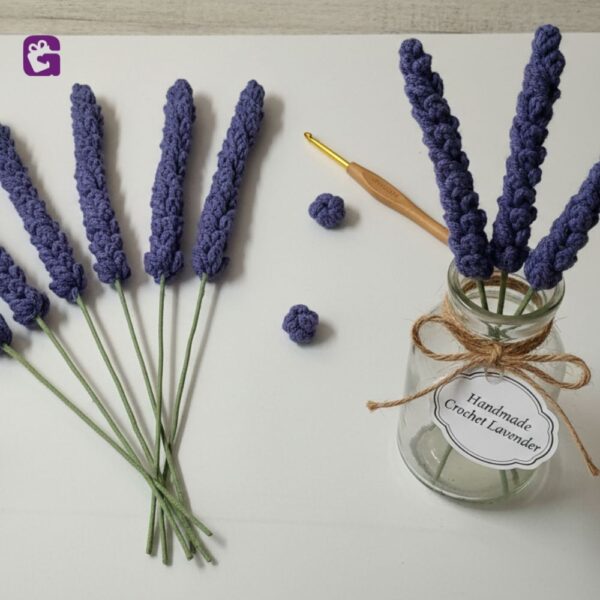 Get handmade crochet lavender flower everlasting gift