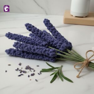 Handmade Crochet Lavender Flower Order handmade crochet lavender flower