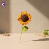 Handmade crochet sunflower decoration that lasts forever
