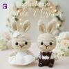 Order handmade crochet couple dolls