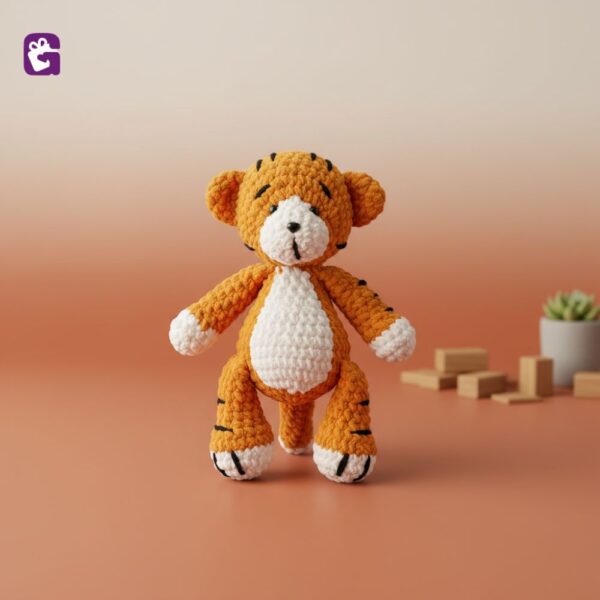 Tiger Crochet Plushies Grab handmade crochet tiger plush toy