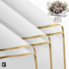 White and golden border korean wrapping paper image 2 . 1000x1000 Korean Gift Wrapping Paper
